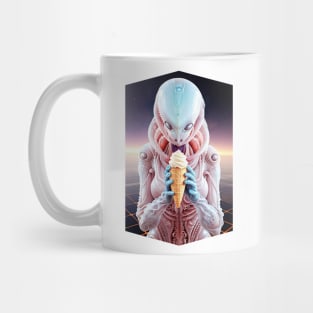 Alien with Ice Cream Cone Mug